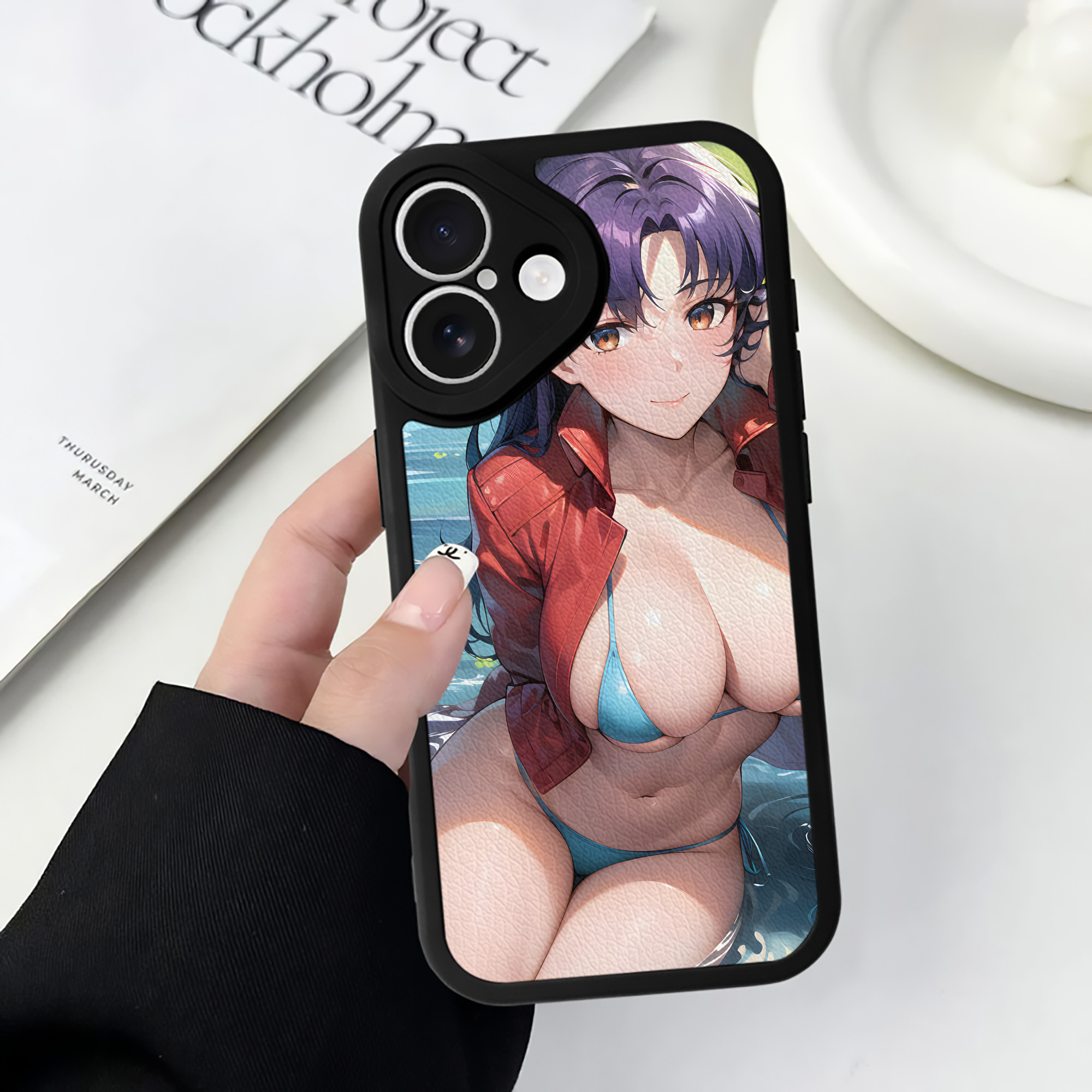 （画像用） EVA 新世紀エヴァンゲリオン 【iPhone 16シリーズ対応】シリコンスマホケース（レザー調） 材質：シリコン
